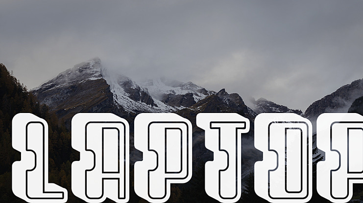 Laptop Font Family
