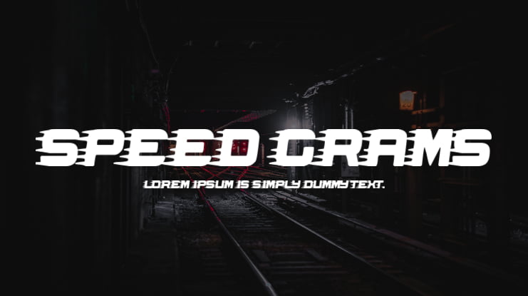 Speed Grams Font