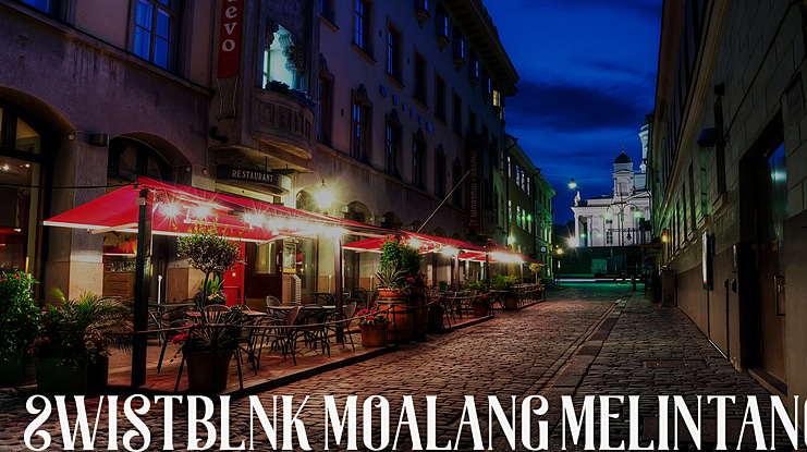 Swistblnk Moalang Melintang Font