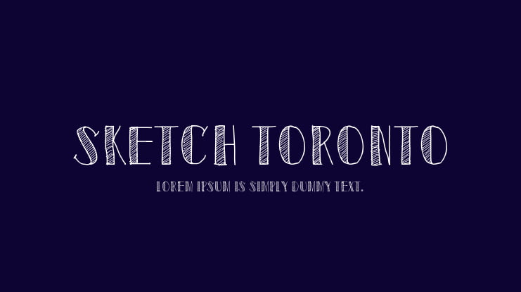 Sketch Toronto Font