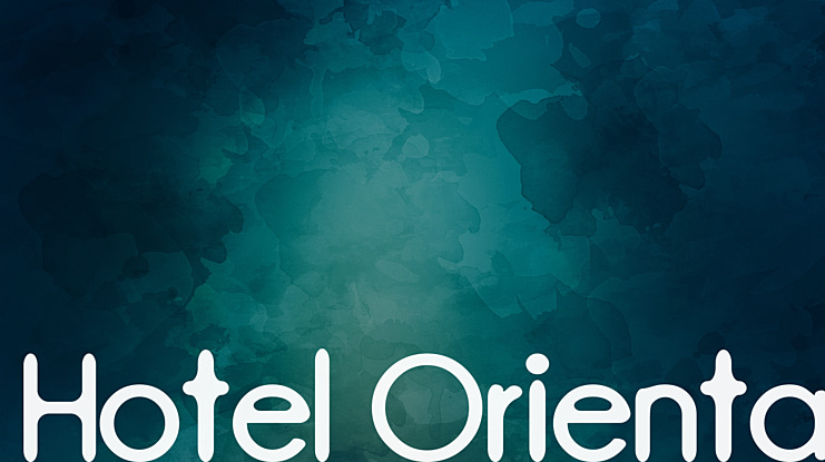 Hotel Oriental Font
