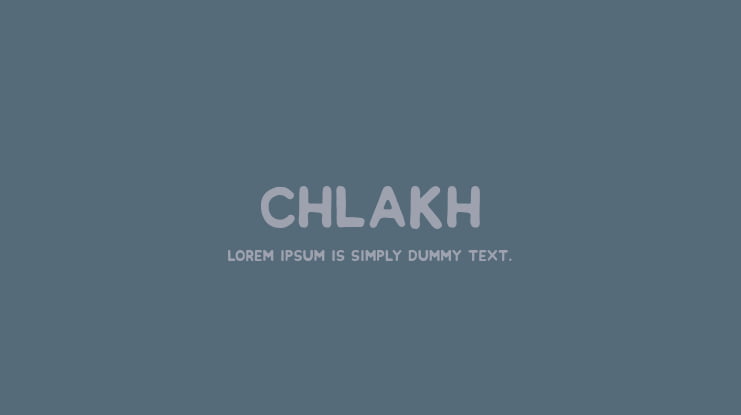 Chlakh Font
