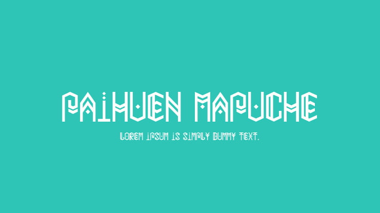 Paihuen Mapuche Font