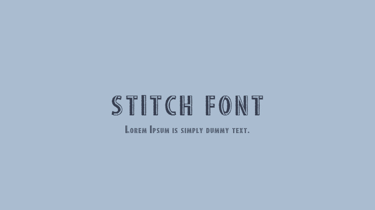 stitch font