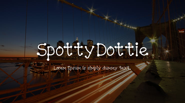 SpottyDottie Font