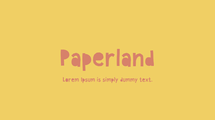Paperland Font
