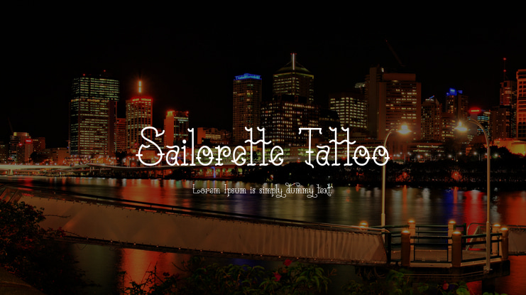 Sailorette Tattoo Font