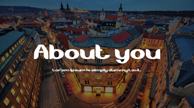 About you Font Family