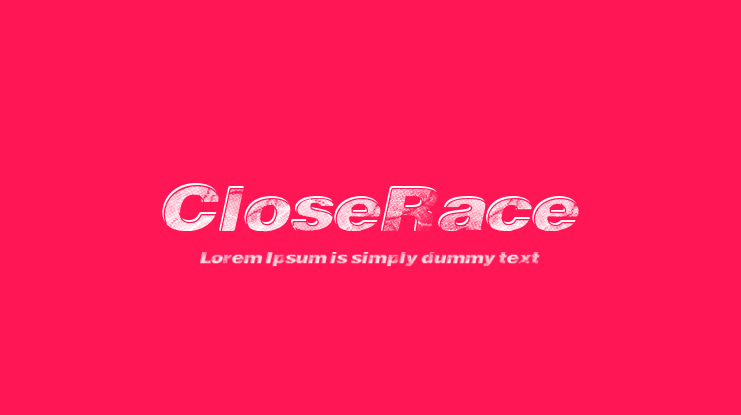 CloseRace Font