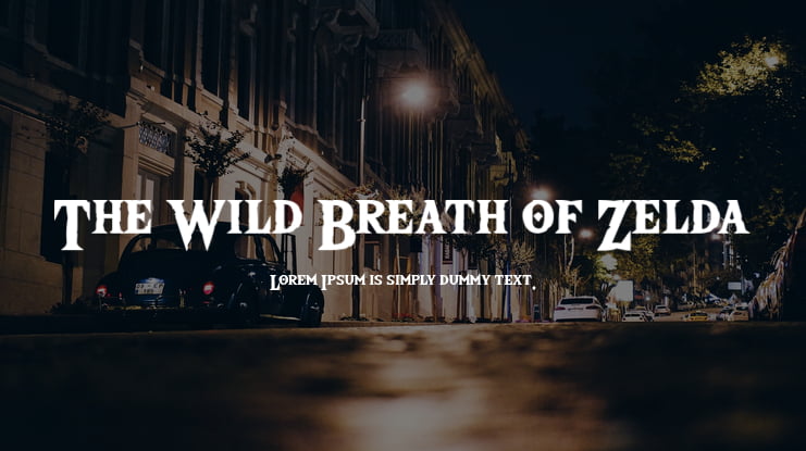 The Wild Breath of Zelda Font