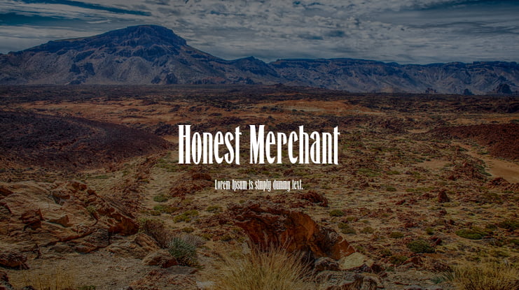 Honest Merchant Font