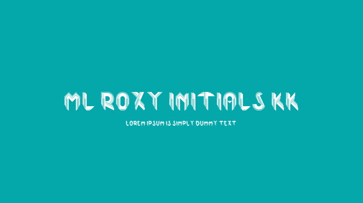 ML Roxy Initials KK Font