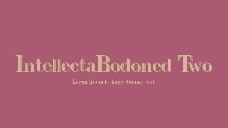 IntellectaBodoned Two Font