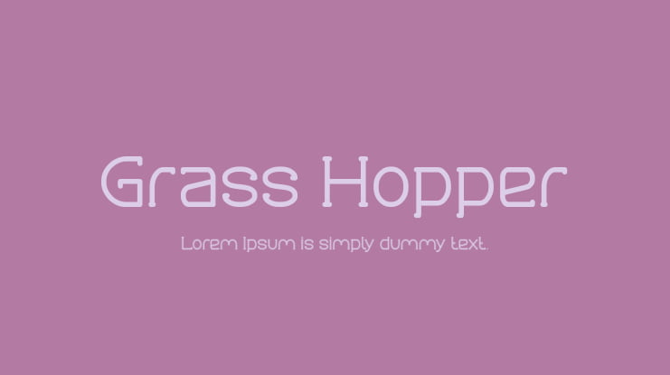 Grass Hopper Font Family