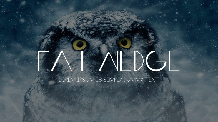 Fat Wedge Font