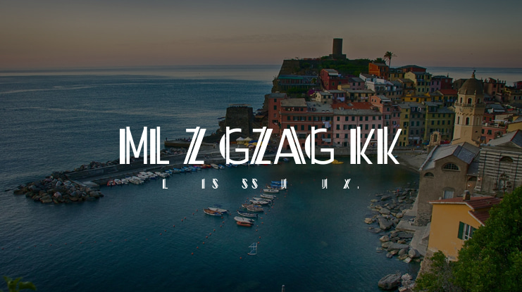 ML ZigZag KK Font