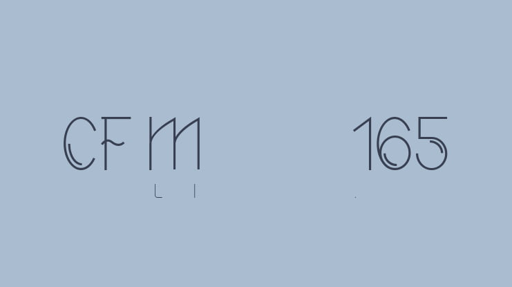 CF Modern 165 Font