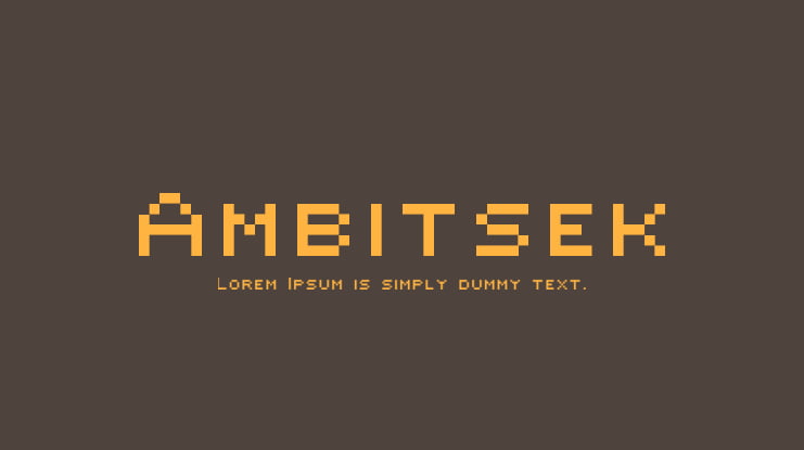 Ambitsek Font