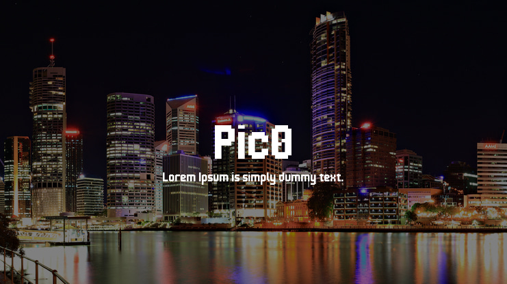 Pic0 Font