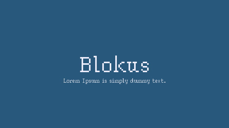 Blokus Font
