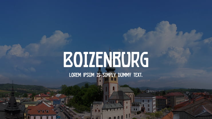 Boizenburg Font