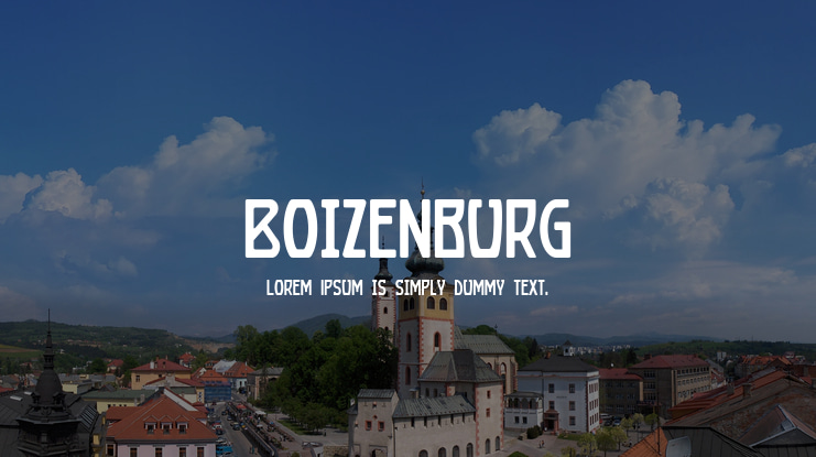 Boizenburg Font