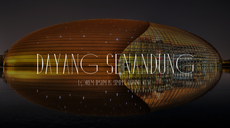 Dayang Senandung Font