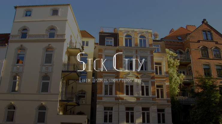 Sick City Font