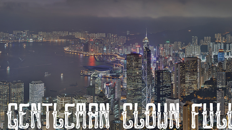 GENTLEMAN CLOWN FULL Font Family
