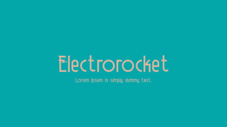 Electrorocket Font Family