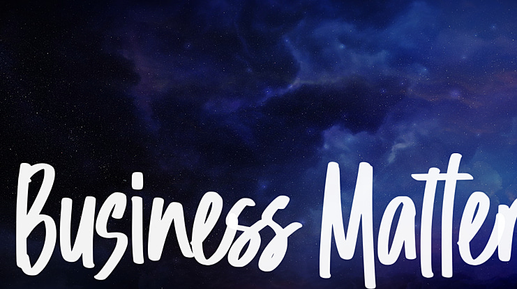 Business Matter Font