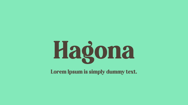 Hagona Font