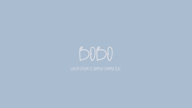 Bobo Font