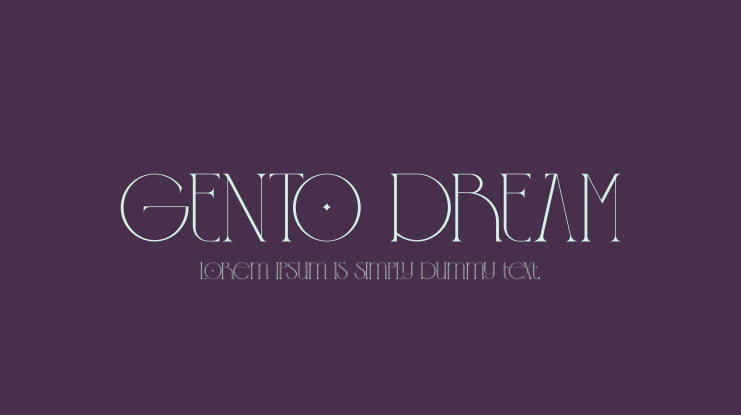 GENTO DREAM Font