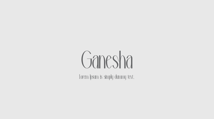 Ganesha Font