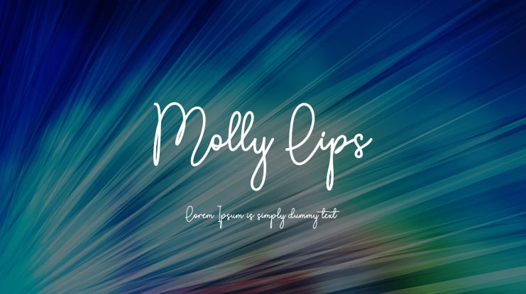 Molly Lips Font