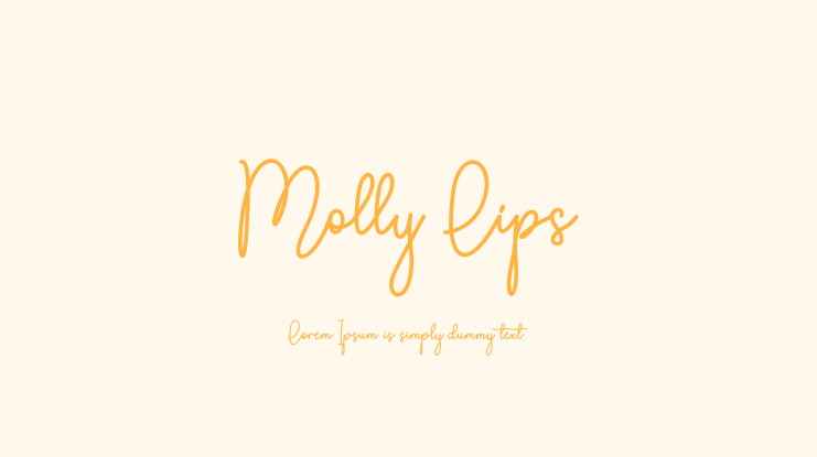 Molly Lips Font