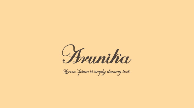 Arunika Font