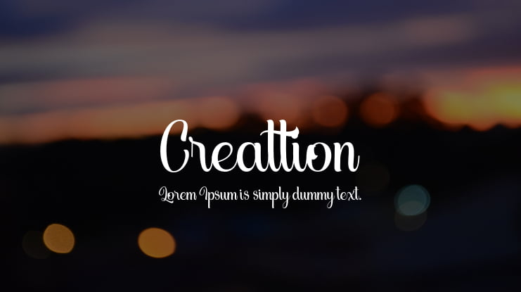 Creattion Font