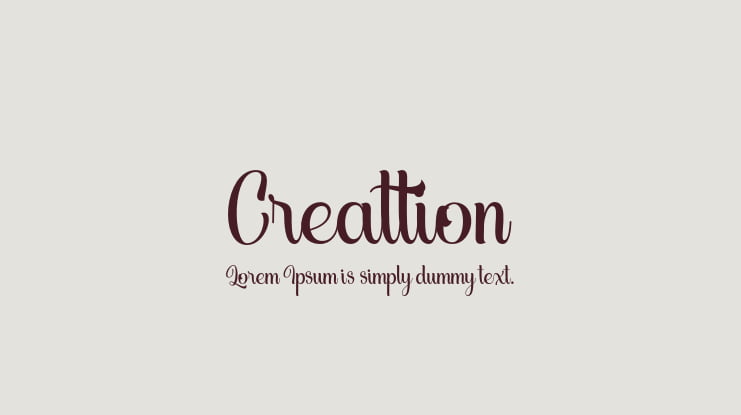 Creattion Font