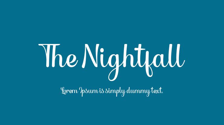 The Nightfall Font