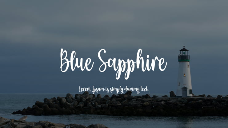 Blue Sapphire Font