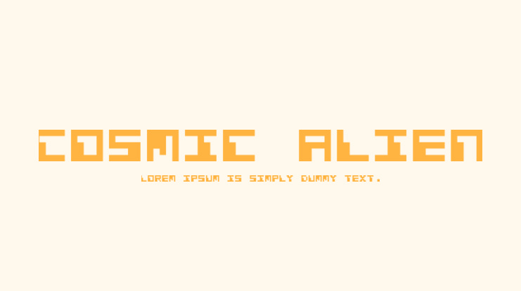 Cosmic Alien Font
