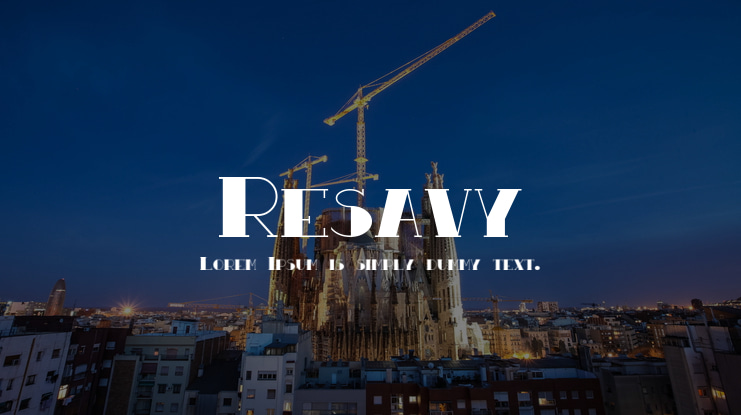 Resavy Font Family