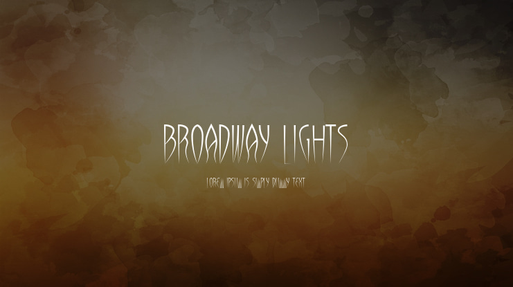 Broadway lights Font