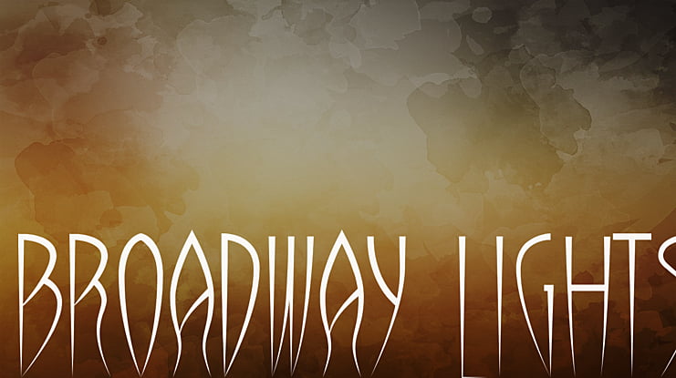 Broadway lights Font
