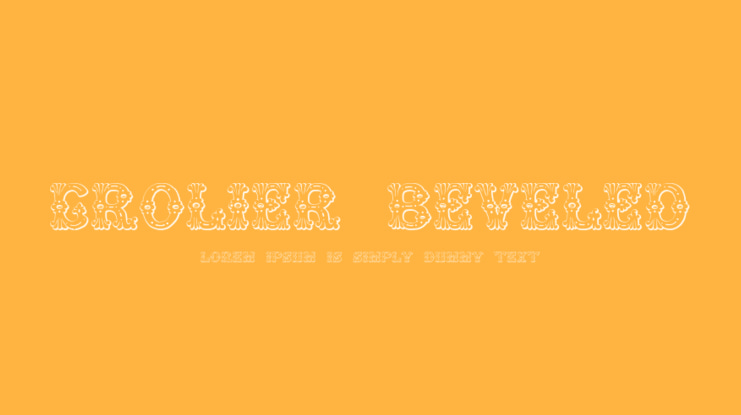 Grolier Beveled Font