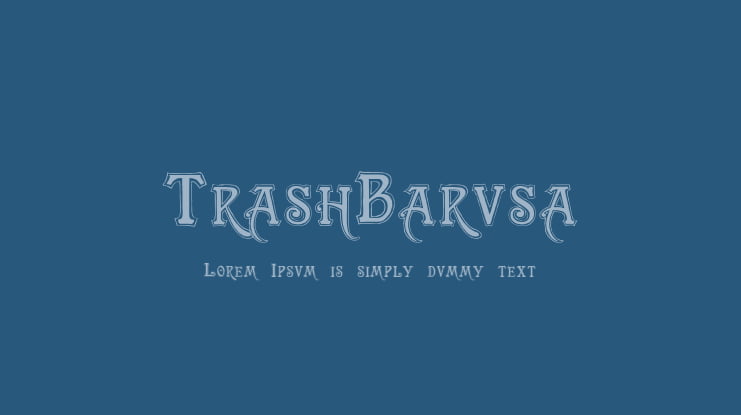 TrashBarusa Font