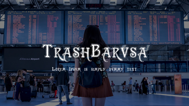 TrashBarusa Font