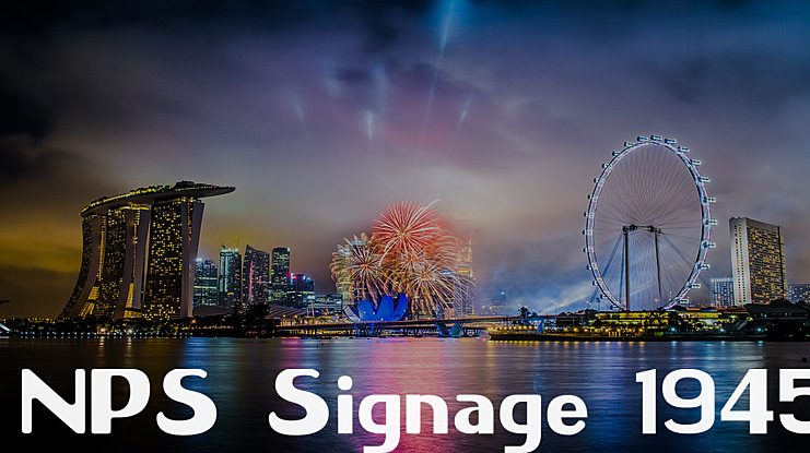 NPS Signage 1945 Font